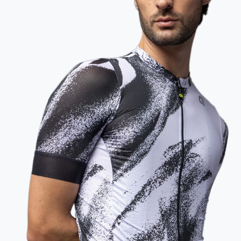 Tricou de ciclism pentru bărbați Alé Trace white 4