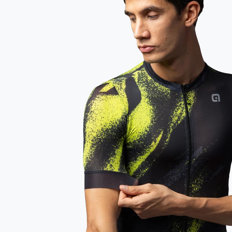 Tricou de ciclism pentru bărbați Alé Trace acid green 4