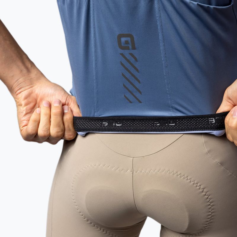 Tricou de ciclism pentru bărbați Alé Color Block steel blue 6