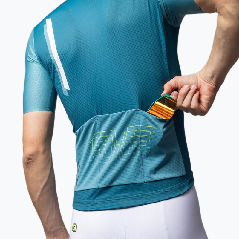 Tricou de ciclism pentru bărbați Alé Follow Me teal 6
