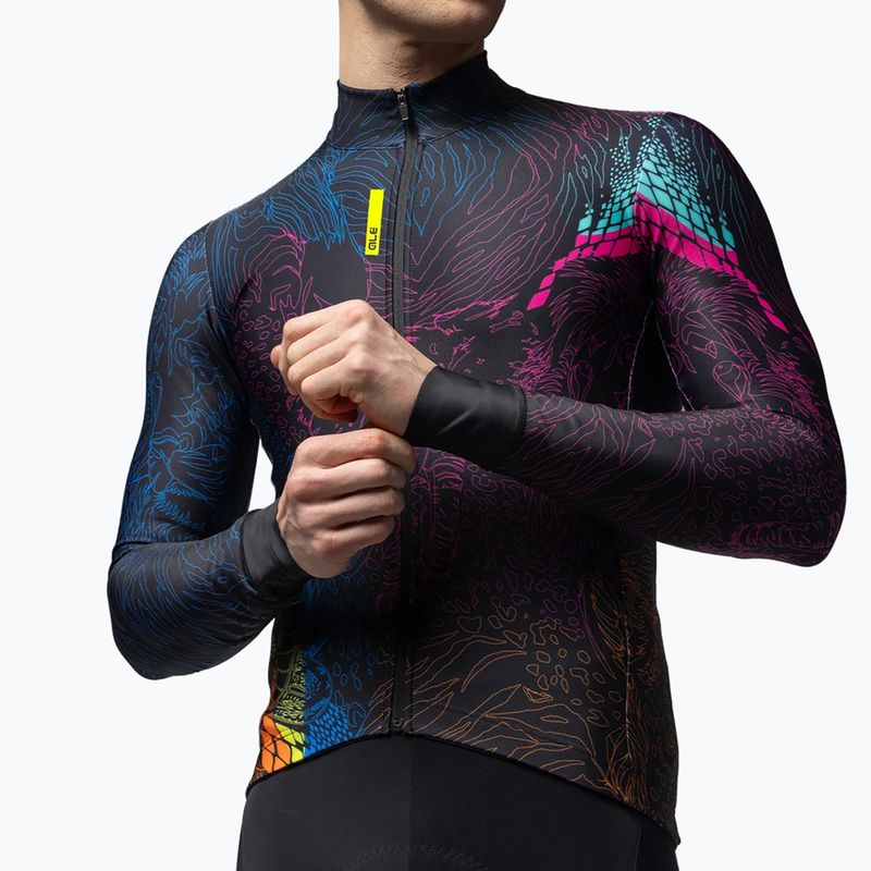 Bluză de ciclism pentru bărbați Alé Zanzibar Jersey multicolore/multicolor 4