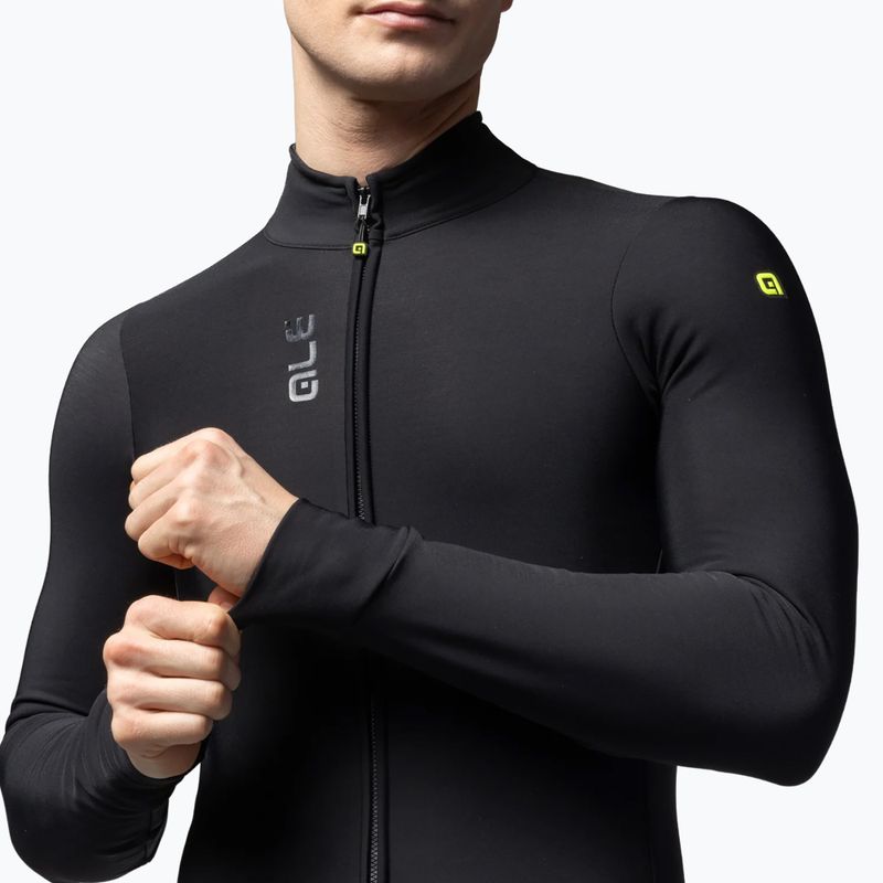 Bluză de ciclism pentru bărbați Alé Fondo 3.0 LS Jersey nero/black 3