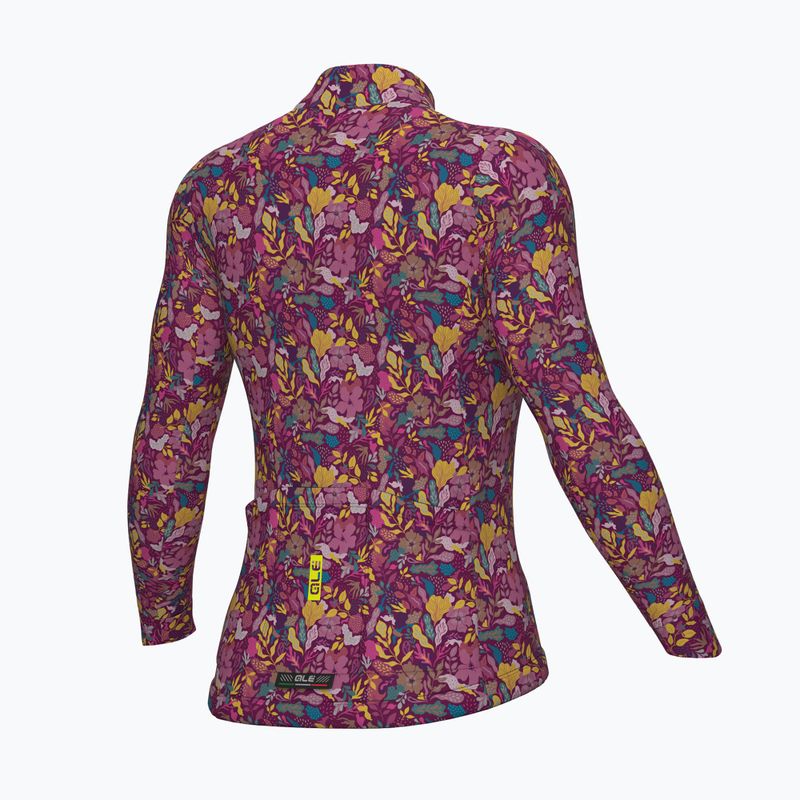 Bluză de ciclism pentru femei Alé Flowery LS Jersey rosa/pink 2