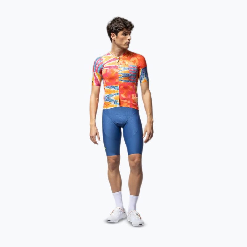 Tricou de ciclism pentru bărbați Alé Clorofilla orange combo 2
