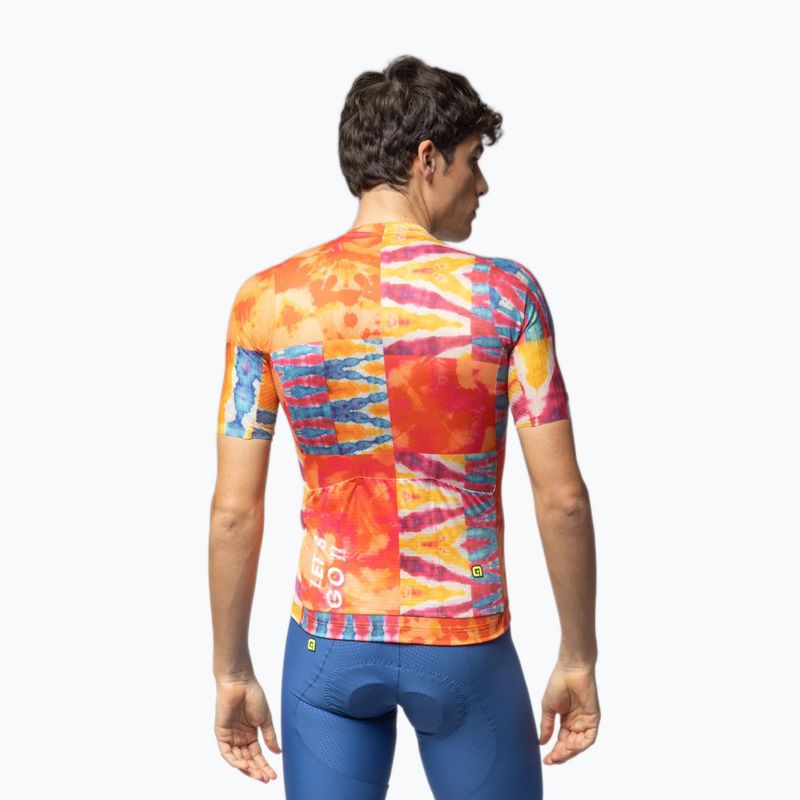 Tricou de ciclism pentru bărbați Alé Clorofilla orange combo 3