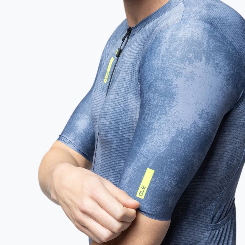Tricou de ciclism pentru bărbați Alé Deep powder blue 4