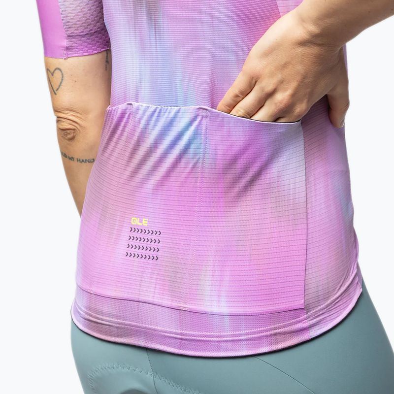 Tricou de ciclism pentru femei Alé Argon pink combo 5