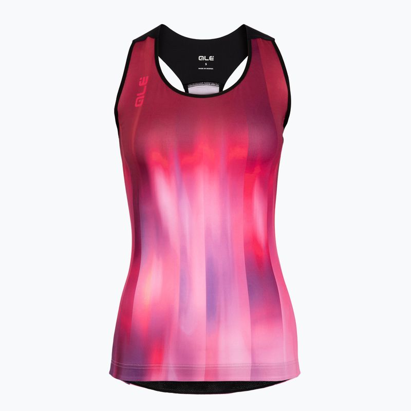 Tricou de ciclism pentru femei Alé Crazy TT pink combo 6