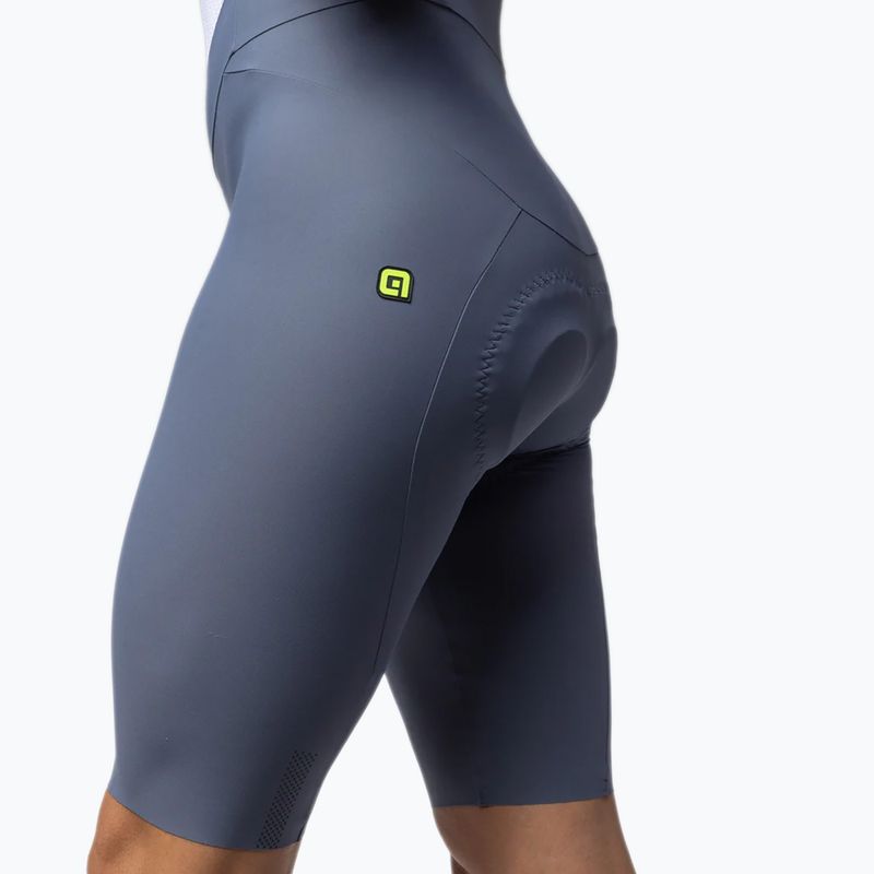 Pantaloni scurți de ciclism pentru bărbați Alé Go Bibshorts steel 4