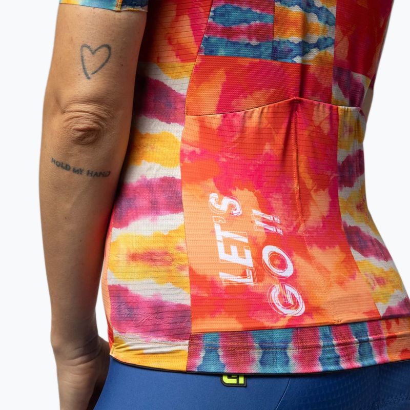 Tricou de ciclism pentru femei Alé Clorofilla orange combo 6