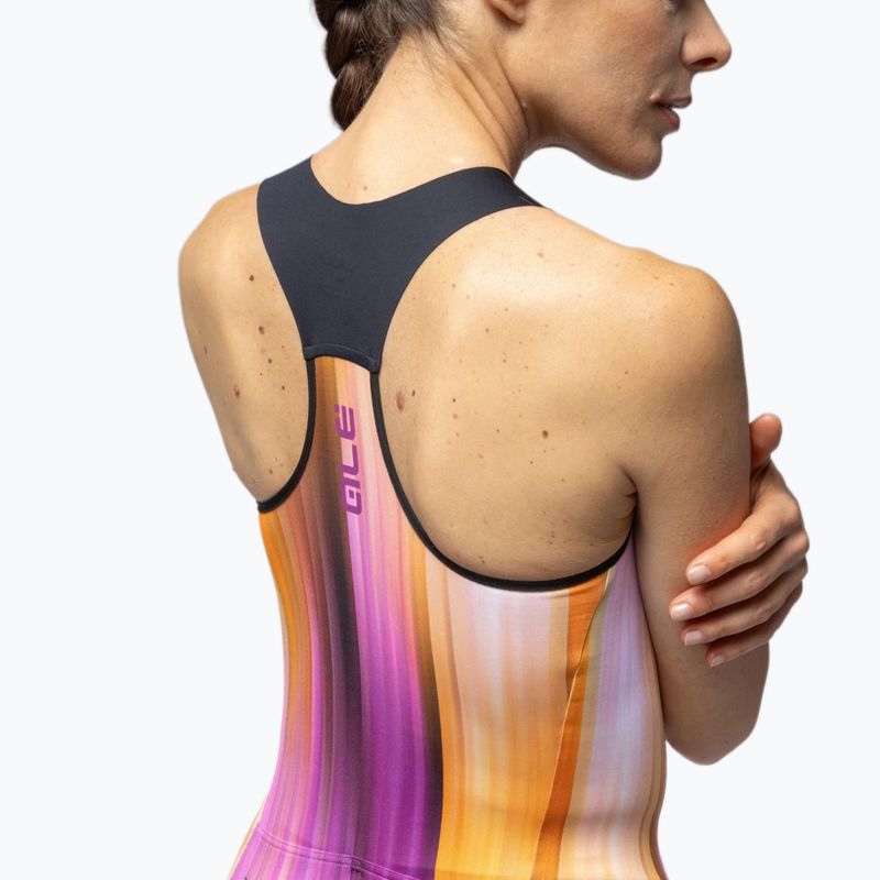 Tricou de ciclism pentru femei Alé Crazy TT orange combo 5