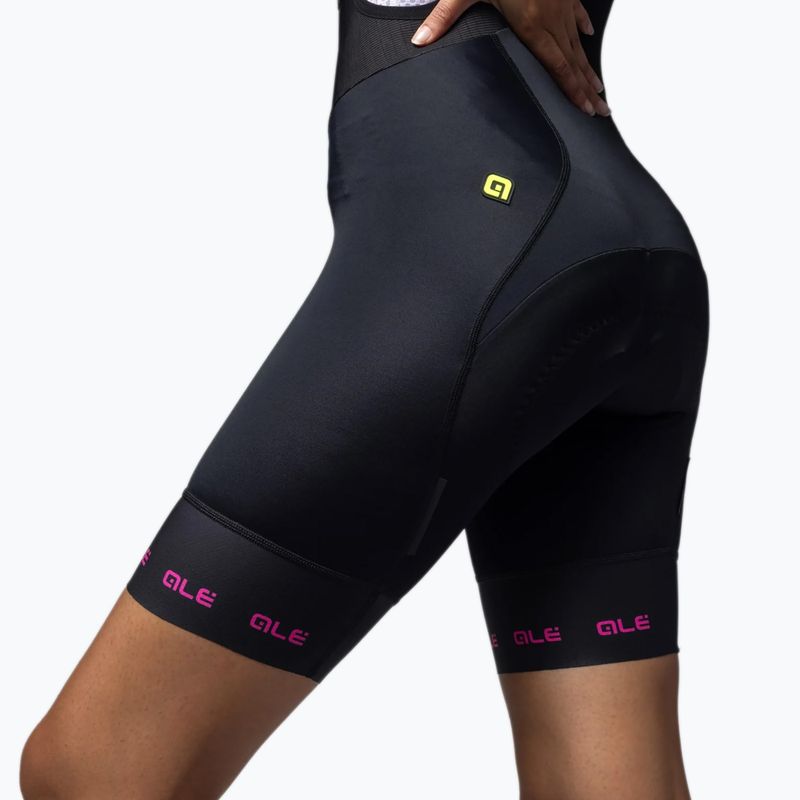 Pantaloni scurți de ciclism pentru femei Alé Strada 2.0 Bibshorts fuchsia 4
