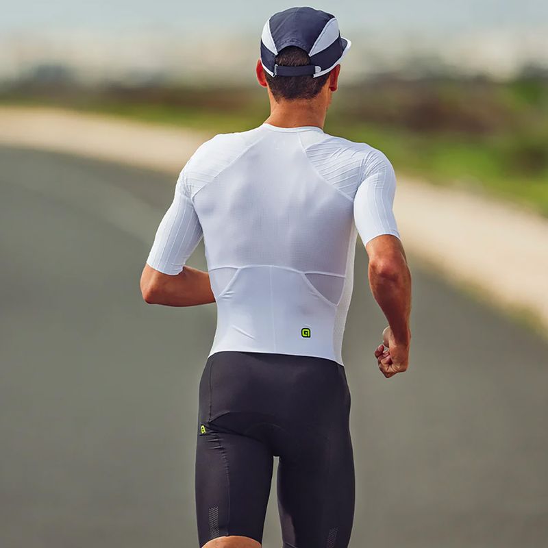 Combinezon de triatlon pentru bărbați Alé Eagle Tri white 8
