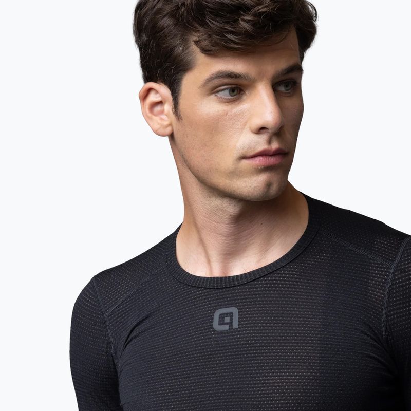 Maiou de ciclism pentru bărbați Alé Merino LS nero/black 3