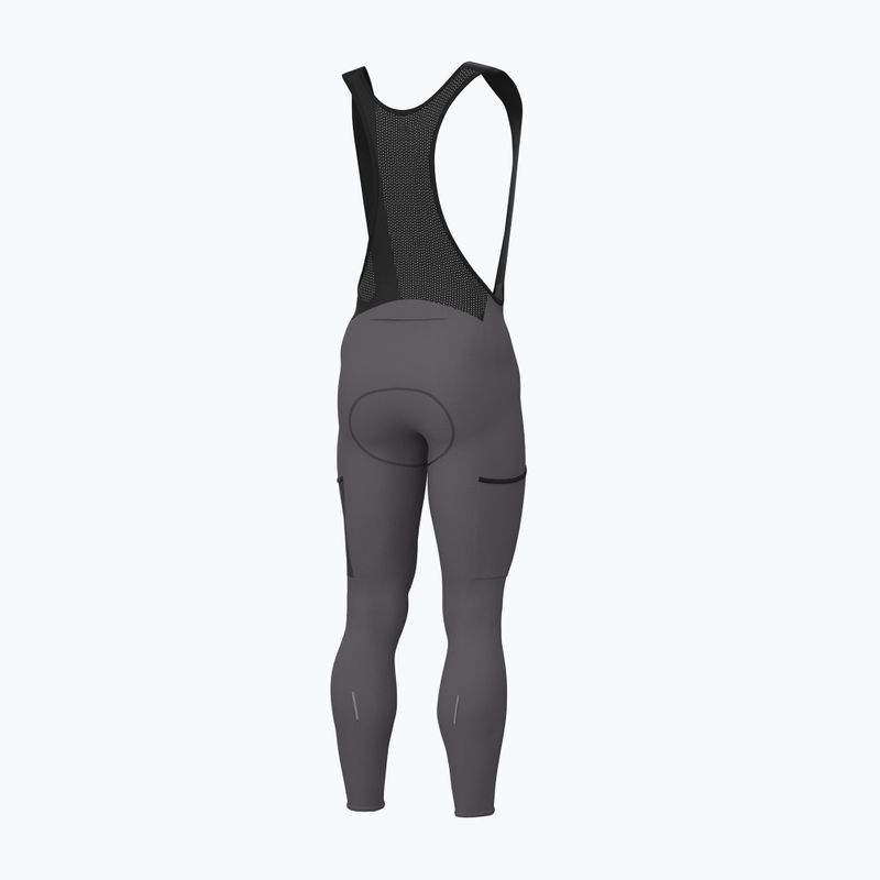 Pantaloni de ciclism pentru bărbați Alé Stones Cargo 2.0 Bibtights acciaio/steel 2