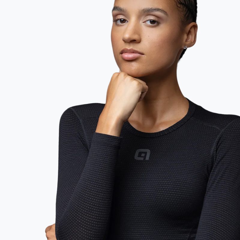 Maiou de ciclism pentru femei Alé Merino LS nero/black 5