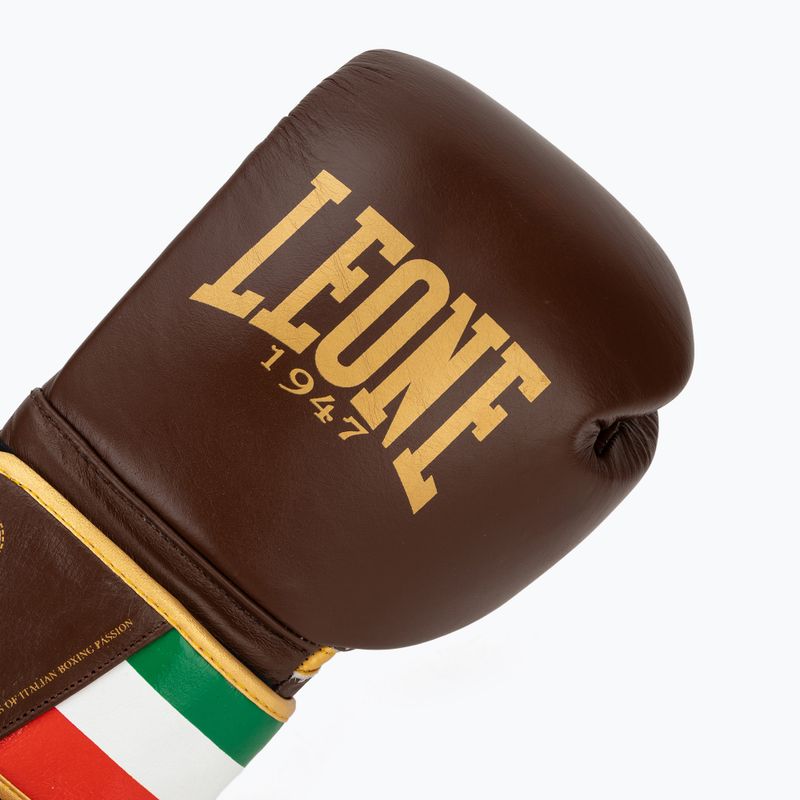 Mănuși de box LEONE 1947 Italy '47 black/white/brown 5