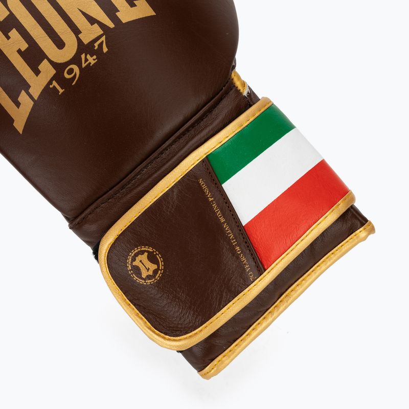 Mănuși de box LEONE 1947 Italy '47 black/white/brown 6