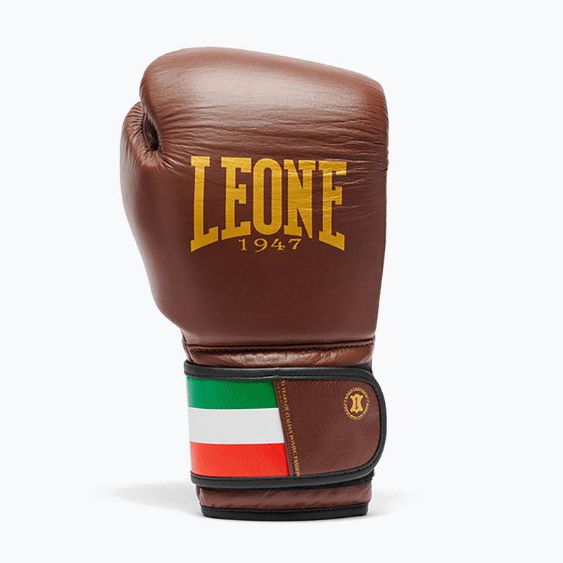 Mănuși de box LEONE 1947 Italy '47 black/white/brown 2