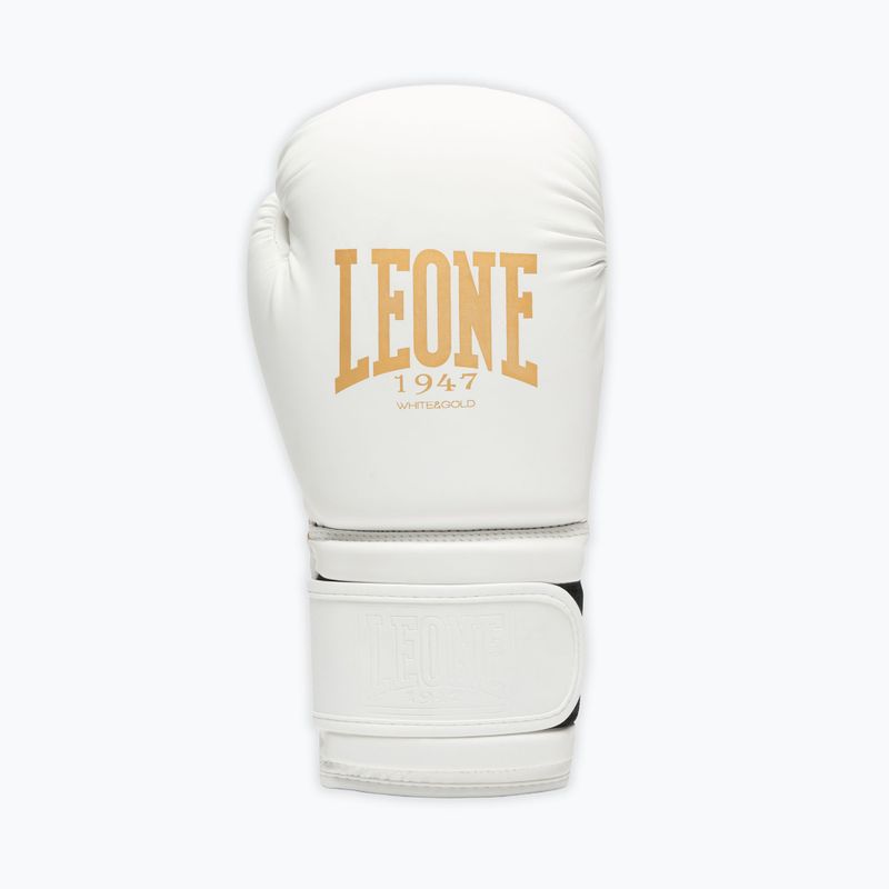 Mănuși de box LEONE 1947 Idol white/gold 3
