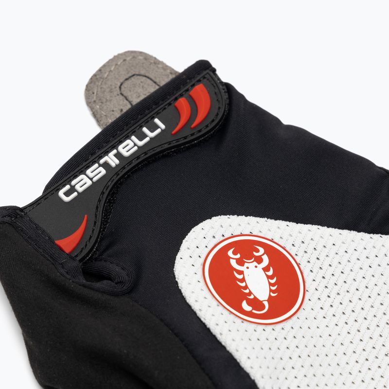 Mănuși de ciclism pentru bărbați Castelli Arenberg Gel 2 black/ivory