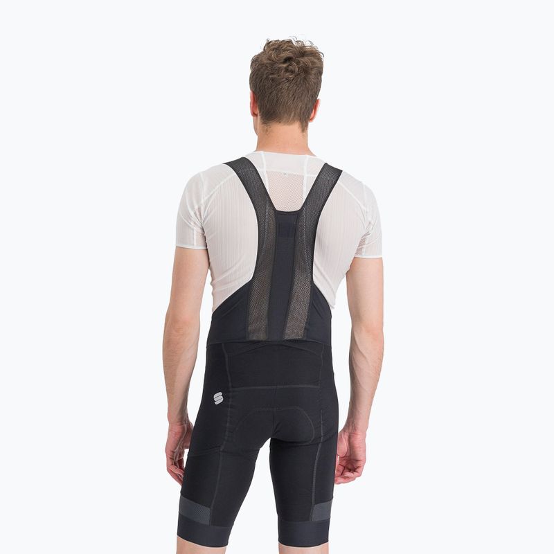 Sportful Supergiara Bibshort bărbați pantaloni scurți de ciclism negru 1102001.002 2