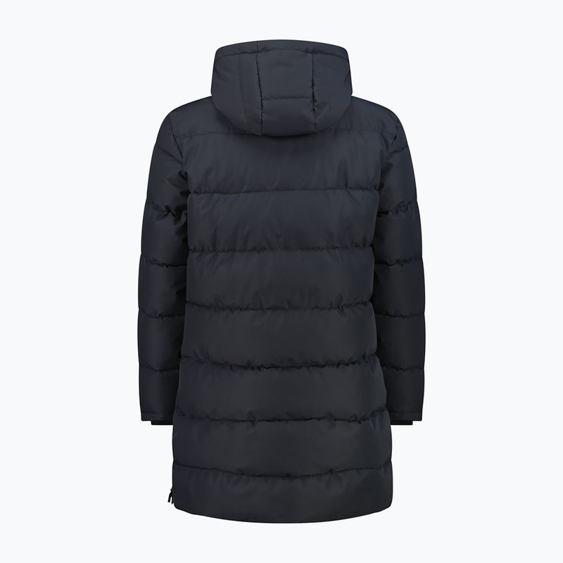 Palton căptușit pentru bărbați CMP 36K2247 Fix Hood Parka antracite 2