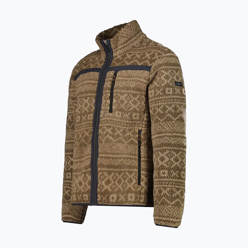 Bluză fleece pentru bărbați CMP 36P3117 teak/teak darker 3