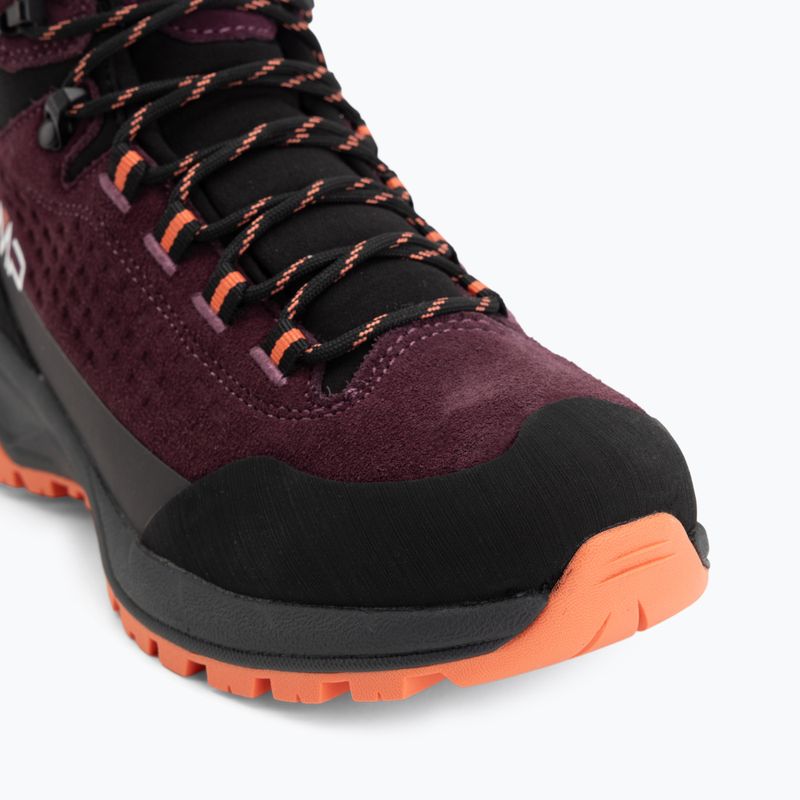 Încălțăminte de trekking pentru femei CMP Vertyx Mid Waterproof blackberry/marigold 7
