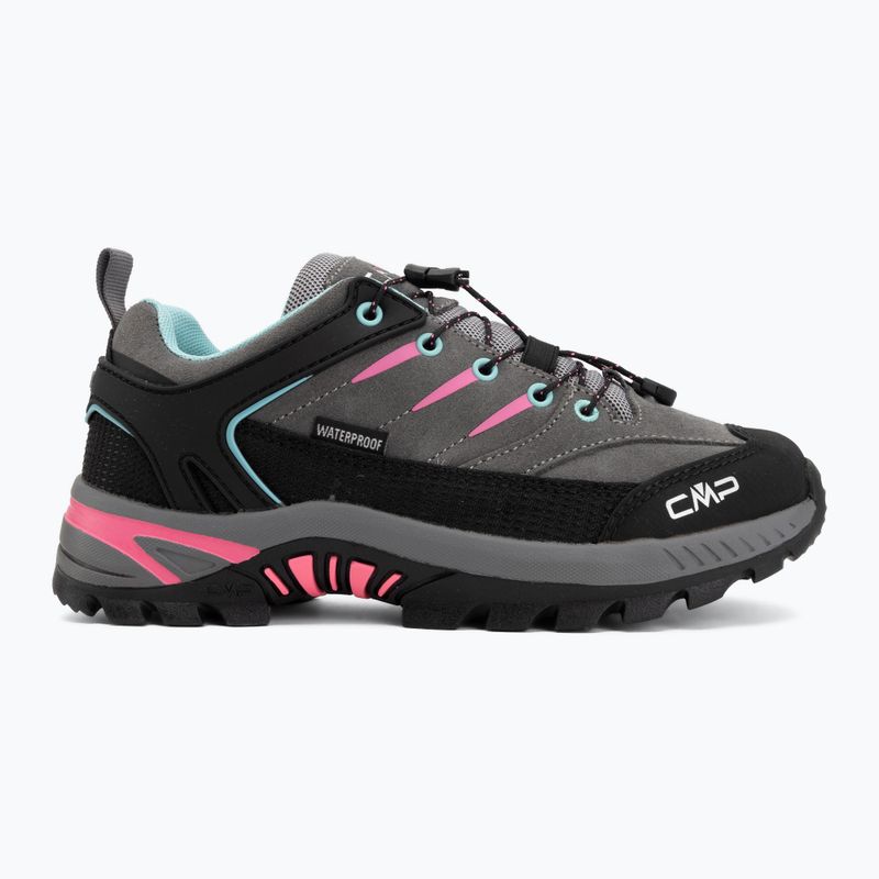 Încălțăminte de trekking pentru copii CMP Rigel 2.0 Low Waterproof grey/acquarius/pink fluo 2