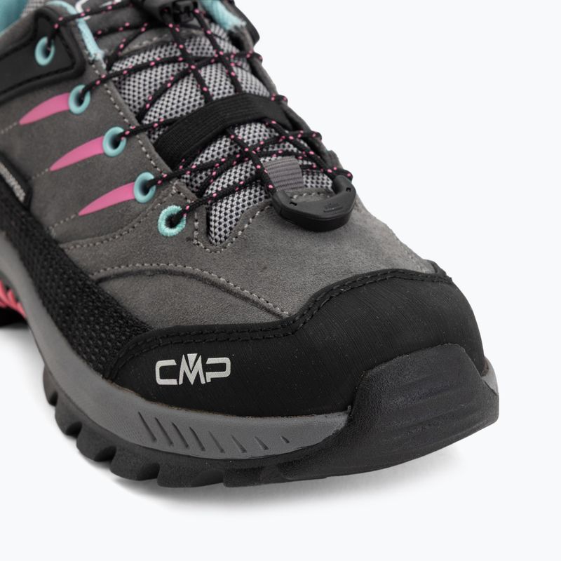 Încălțăminte de trekking pentru copii CMP Rigel 2.0 Low Waterproof grey/acquarius/pink fluo 7