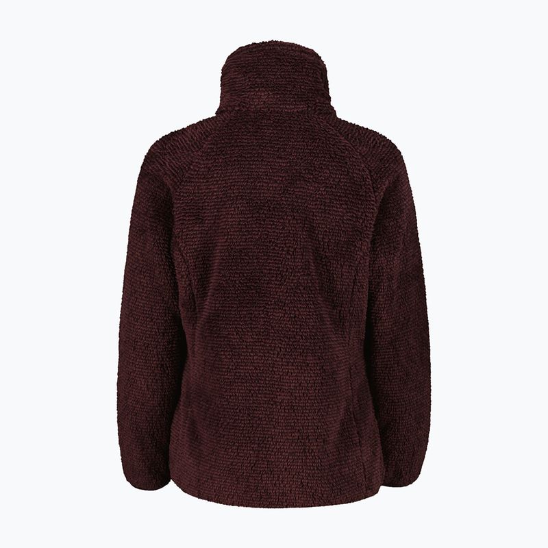 Bluză fleece pentru femei CMP 36P2506 black berry/lighter 2