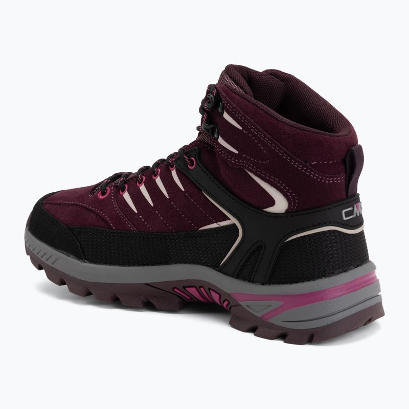 Încălțăminte de trekking pentru copii CMP Rigel 2.0 Mid Waterproof black berry/amaranto 3