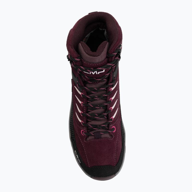 Încălțăminte de trekking pentru copii CMP Rigel 2.0 Mid Waterproof black berry/amaranto 5