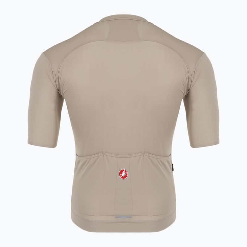 Tricou de ciclism pentru bărbați Castelli Prologo Lite clay/ gunmetal gray 2