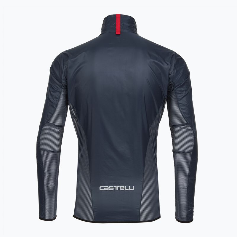 Geacă de ciclism pentru bărbați Castelli Aria Shell belgian blue 2