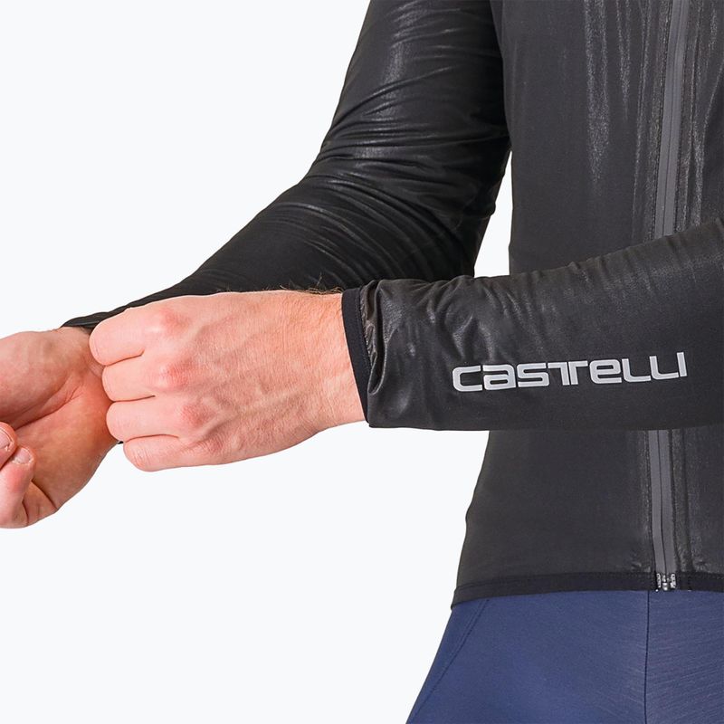 Geacă de ciclism pentru bărbați Castelli Squall Shell light black/silver gray 5