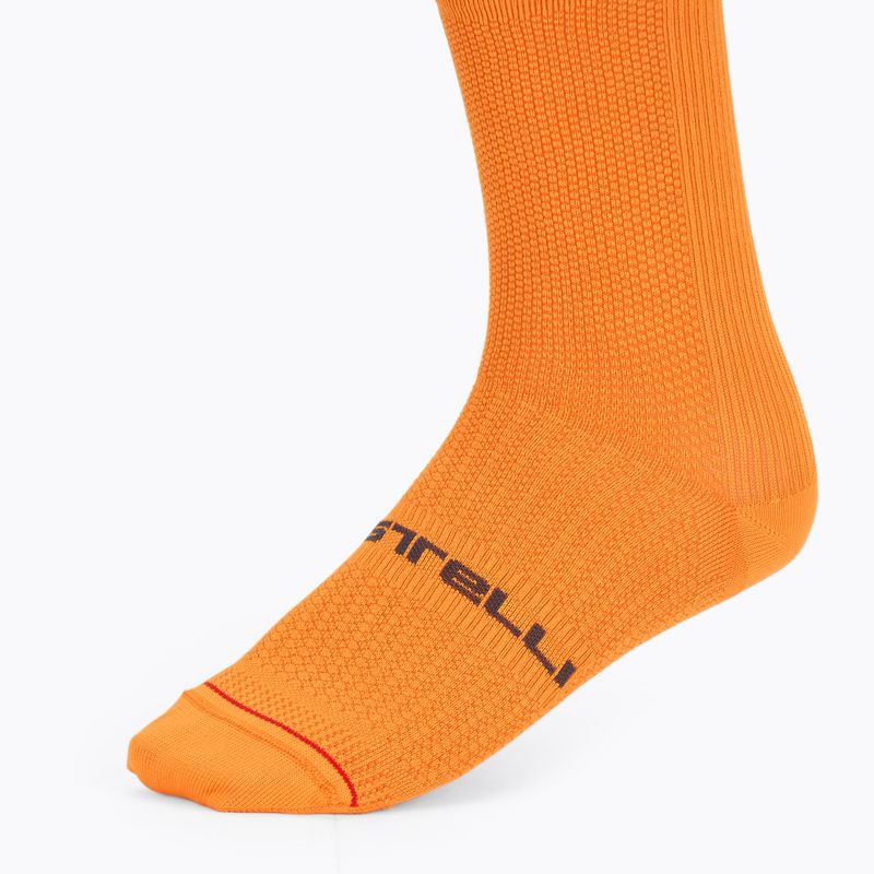 Șosete pentru bărbați Castelli Espresso 18 vivid orange 3