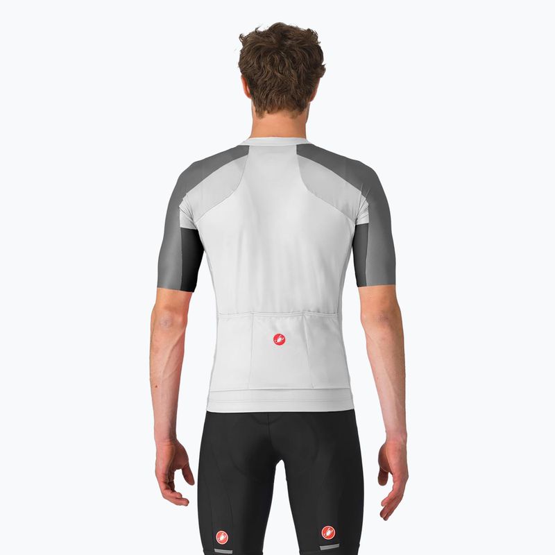 Tricou de ciclism pentru bărbați Castelli Entrata 6 ivory/smoky gray/light black 2