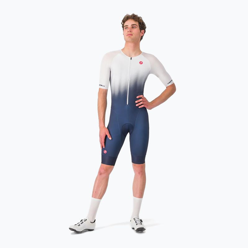 Costum de cislism pentru bărbați Castelli Core Tri belgian blue/white 2