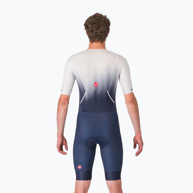 Costum de cislism pentru bărbați Castelli Core Tri belgian blue/white 3