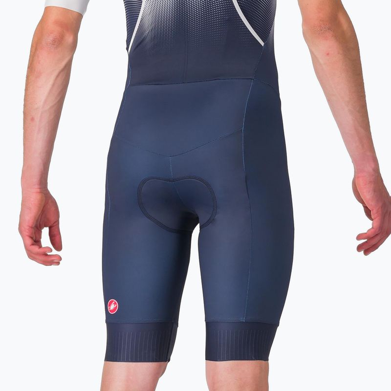 Costum de cislism pentru bărbați Castelli Core Tri belgian blue/white 5