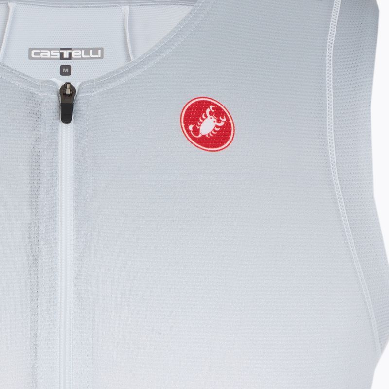 Tricou de ciclism pentru bărbați Castelli Free Speed 3 white/silver gray 3