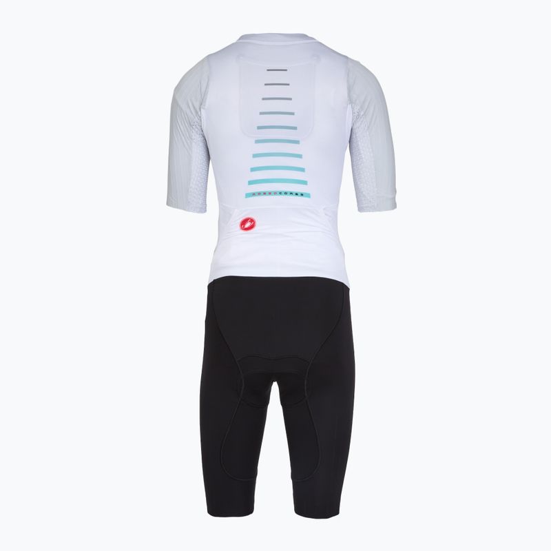 Combinezon de ciclism pentru femei Castelli Free Sanremo 3 SS in white/black 2