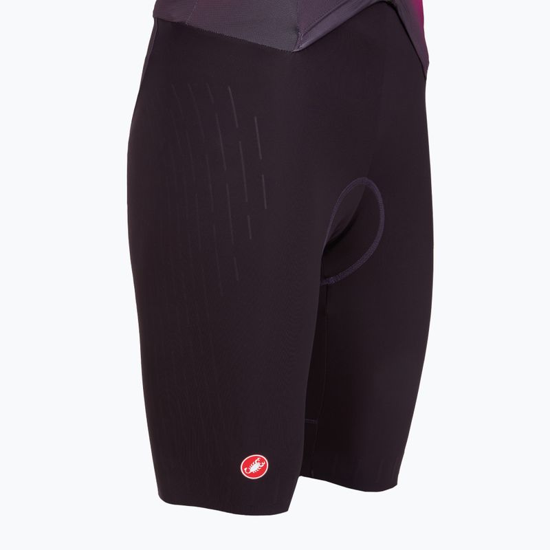 Combinezon de ciclism pentru femei Castelli Free Sanremo 3 SS In dark night shade/vivid orange-bright rose 4