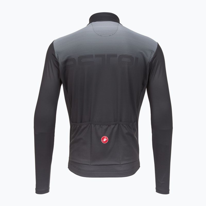 Longsleeve de ciclism pentru bărbați Castelli Apice Thermal dark gray/smoky gray/silver gray 2