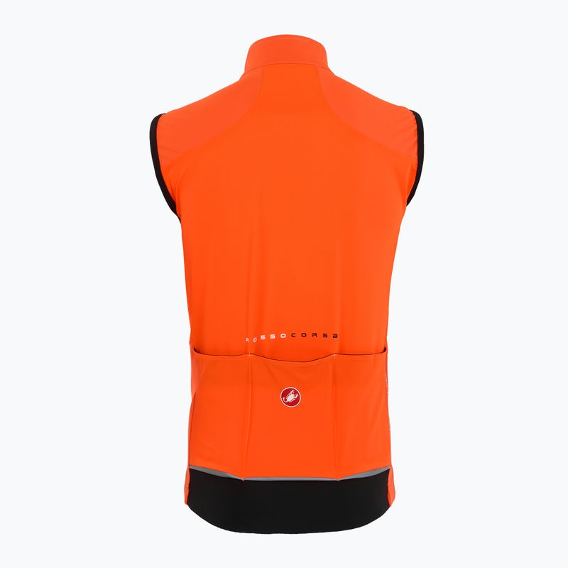 Vestă de ciclism pentru bărbați Castelli Perfetto Air brilliant orange 2