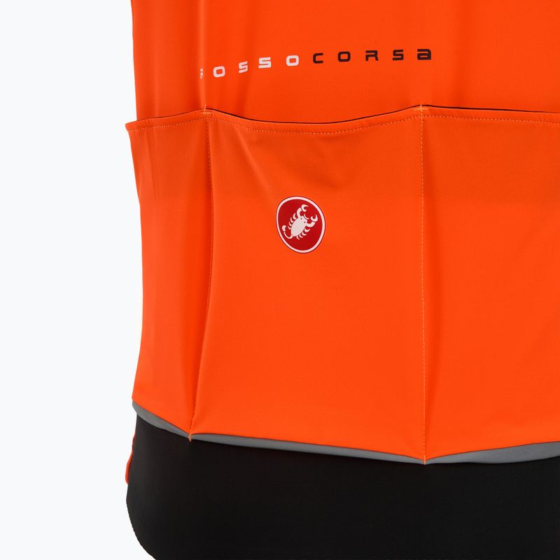 Vestă de ciclism pentru bărbați Castelli Perfetto Air brilliant orange 4