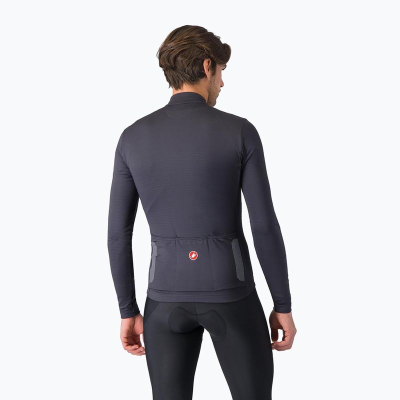 Longsleeve de ciclism pentru bărbați Castelli Puro 4 dark gray 2