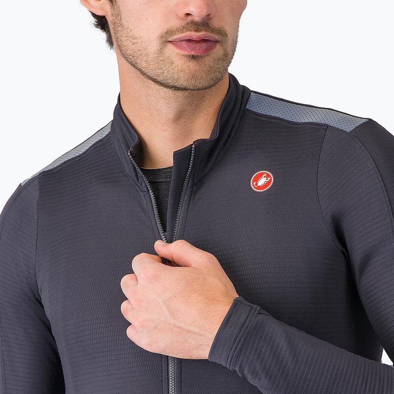 Longsleeve de ciclism pentru bărbați Castelli Puro 4 dark gray 3